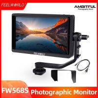 FEELWORLD FW568S Monitor 6inch 1920x1080 IPS FHD จอแอลซีดีแผงบนกล้องสนามตรวจสอบ3กรัม SDI 4พัน HDMI อินพุตเอาท์พุทสำหรับ Youtube Gimbal Rig