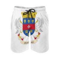 2023 newAnime Mens Beach Shorts Flag of Saint Barthélemy (local) Loose Elastic Causal Novelty Male Shorts Casual Adjustable Drawstring