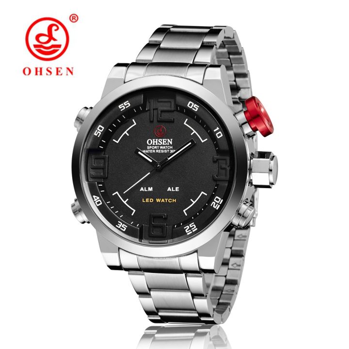 ohsen-ดิจิตอลควอตซ์ผู้ชายนาฬิกา-rel-gio-masculino-หน้าปัดใหญ่30เมตรกันน้ำแฟชั่นทหารนาฬิกา-led-เหล็กนาฬิกาข้อมือนาฬิกา