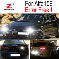 white Canbus LED Reverse back up tail bulb + LED Parking city lamp + LED plate Exterior light for Alfa Romeo 159 (2005-2012)