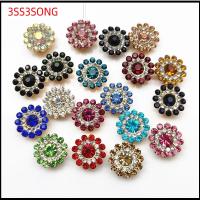 3SS3SONG 10PCS 14mm ตัดเย็บเสื้อผ้า ที่เป็นประกาย เครื่องประดับหมวก ปุ่ม พลอยเทียม ตกแต่งเสื้อผ้า หินแก้วคริสตัล