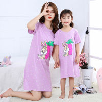 Girls Nighty Summer Short Cotton Animal Cartoon New Kids Girls Nightgown Teenage Summer Pajamas Sleepwear Kids Night Dress