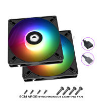 9cm RGB Cooling Slim Fan 90mm 4pin PWM Computer Case Fan CPU Cooler 5V ARGB AURA SYNC Quiet Fan PC Gamer DIY Cabinet