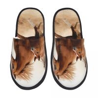 Fur Slipper For Women Men Fashion Fluffy Winter Warm Slippers Baby Horse And His Mom House ShoesTH