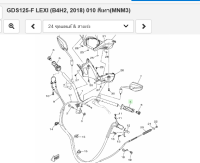 2PHF62410000 ปลอกแฮนด์ซ้าย เเท้ศูนย์ YAMAHA