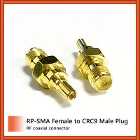 1PC ใหม่ RP-SMA แจ็คตัวเมียเพื่อ CRC9 ปลั๊กตัวผู้ RF Coax Adapter แปลงตรง Goldplated ขายส่ง