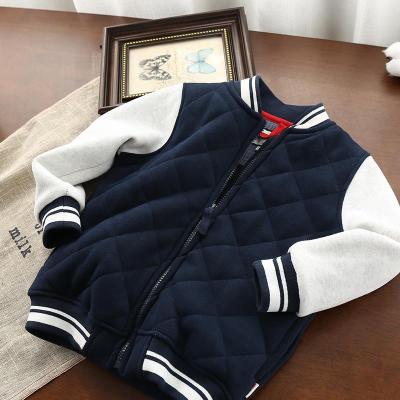 2023 Autumn And Winter New Clothing Boys Jacket Plus Velvet Baby Baseball Uniform Children S Clothing Autumn Handsome Jackets
