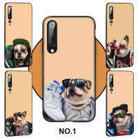 Casing หรับ OPPO A91 F15 A81 A92 A72 A52 A93 A94 Reno 2 2Z 2F 3 4 5 5K 6 4Z 6Z Lite Pro Plus A92S DA157 Swag Cute Dog Pattern Phone เคสโทรศัพท์