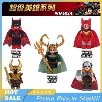 Figures Thor Loki อัศวินรัตติกาลสการ์เล็ตวิชบล็อกตัวต่อ Kids Toys Avenger