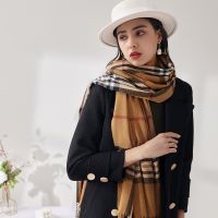 [COD] New scarf autumn and winter warm shawl women Japan South Korea sweet imitation cashmere mid-length plaid wholesale