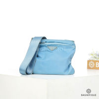 PRADA TOTE MINI BLUE NYLON SHW