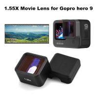 1.55X เลนส์ภาพยนตร์สำหรับ Gopro Hero 9กล้องเพื่อการกีฬา HD Anamorphic เลนส์จอกว้างวิดีโอ Slr เลนส์กรองแสงอุปกรณ์เสริม