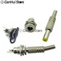 hotↂ○  5pcs DC-099 5.5 x 2.1 2.5mm 3.5 1.3mm Jack Socket Female Panel Mount Metal Plug Male 5.5x2.1/2.5 3.5x1.3MM