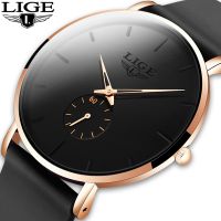 「Dark blue watch」 LIGEMensTopLuxury SportSimple Ultra-ThinMenClock Relogio Masculino Box