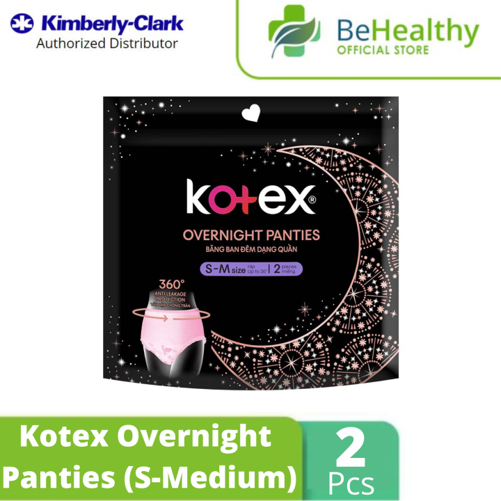 Kotex Overnight Menstrual Panties Medium (2 Pads) Lazada PH