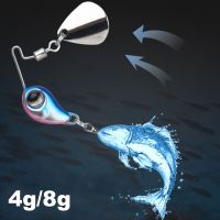 520YOSWI เบส 4g/8g การสั่นสะเทือน เลื่อม ช้อนโลหะ VIB ล่อ ตะขอแหลม Wobblers Crankbaits เหยื่อตกปลาโลหะ