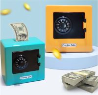 Cartoon ATM Mini safe Piggy Deposit Bank Code Bank household ornaments Banknote Box Cash Coins Saving Storage Kids Birthday Gift