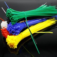200mm Self locking Nylon Cable Ties 8 inch 100Pcs 12 color Plastic Zip Tie 18 lbs black wire binding wrap straps UL Certified