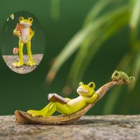 【hot】○◎▫ Frog Ornament Garden Decoration Figurines Landscape Terrarium