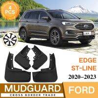 แผ่นบังโคลนสำหรับ Ford Edge ST Line Titatium SE 2019-2022 2020 2021แผ่นกันกระเซ็นบังโคลนสีดำด้านอุปกรณ์เสริมรถยนต์