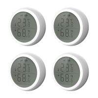 4X Zigbee 3.0 Wireless Temperature Sensor Tuya and Smart Life App Control Temperature and Humidity Sensor