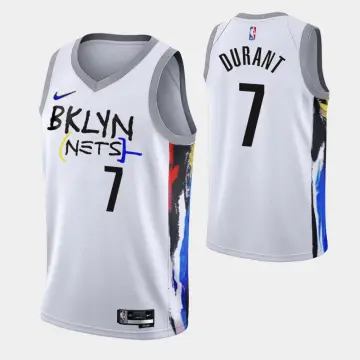 New Kevin Durant #7 Black Brooklyn Nets 75th anniversary jersey (w