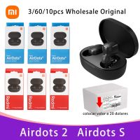 ชุดหูฟังควบคุม Redmi Airdots 2หูฟังไร้สายบลูทูธของแท้3/6/10ชิ้น Gratis Ongkir หูฟังเกม