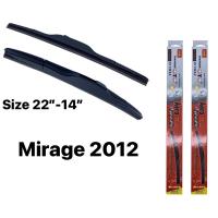 โปรโมชั่นพิเศษ ที่ปัดน้ำฝน ใบปัดน้ำฝน ซิลิโคน ตรงรุ่น Mirage 2012 ไชค์ 22”-24” ยี่ห้อ Diamond กล่องแดง 1คู่ ราคาถูก ใบปัดน้ำฝน ราคาถูก รถยนต์ ราคาถูกพิเศษ