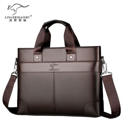 ▼┇ New Spot Mens Handbag Casual Business Briefcase Large Capacity Shoulder Messenger Bag Laptop Bag