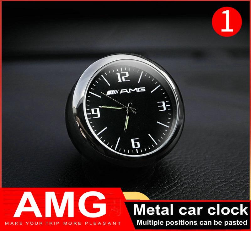 Mercedes-Benz Zhmyyxgs Car Clock Car Air Vent Quartz Clock Mini Car Dashboard Clock Decoration Accessories 1.57 Diameter 