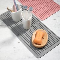 Silicone Multifunction Drying Mat Kitchen Non-Slip Dish Drain Pad Tableware Heat Resistant Placemat Foldable Durable Kitchenware