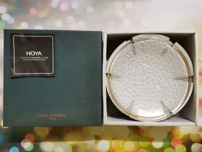 จานคริสตัล โฮย่ากลาส Hoya Crystal จานเซ็ต 5 ใบ