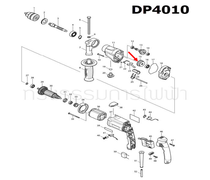 เฟือง-สว่านไฟฟ้า-makita-hp2050-hp2051-dp4010-pn-227030-8-แท้