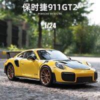 1:24 2018 Porsche 911 GT2 RS กีฬารถ Static Die Cast ยานพาหนะจำลองรถของเล่นสะสม B325