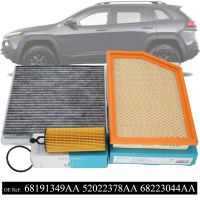 ][= Oil Pollen Cabin Air Filter Combo Set For Jeep Cherokee 2014 2015 2016 2017 2018 3.2L 3239CC V6 68191349AA 52022378AA 68223044AA