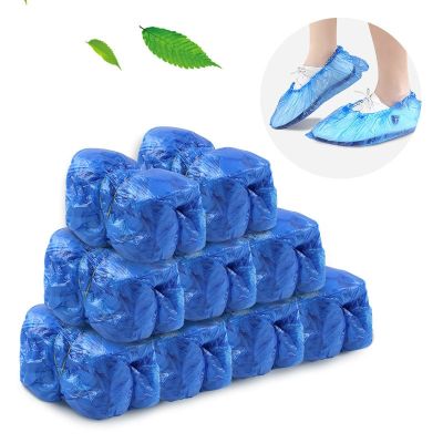 100Pcs/pack Waterproof Shoe Cover Silicone Material Unisex Shoes Protectors Rain Boots for Indoor Outdoor Rainy Days Shoes Accessories