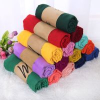 2021 Cotton Linen Scarf Women Designer Luxury Spring Winter Warm Scarfs Pashmina Hijabs Scarves Shawls Wraps Foulard Headband