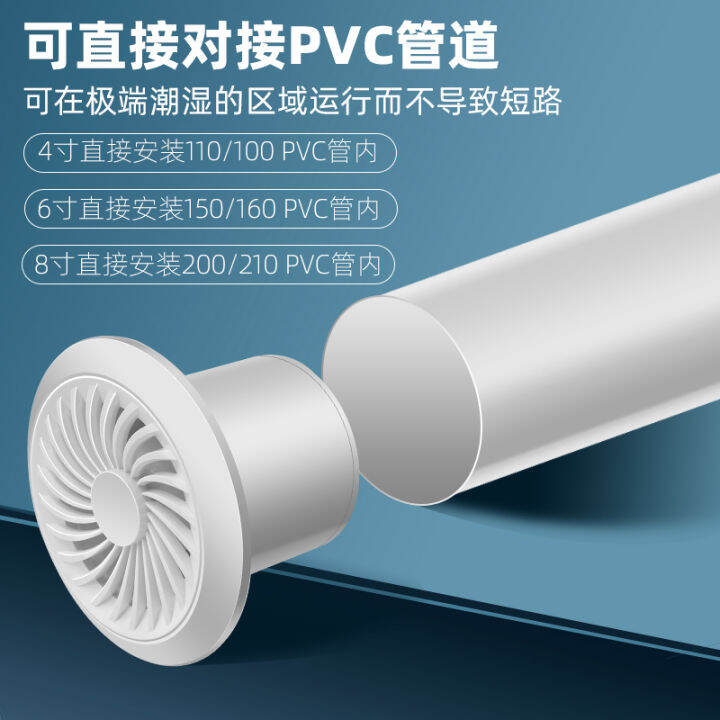 The exhaust fan in the bathroom is quiet. 100150 exhaust fan ventilates