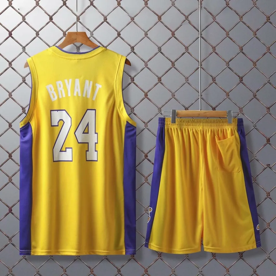 Men's Jersey 24 Lakers V Neck Jersey Vintage Basketball Jersey