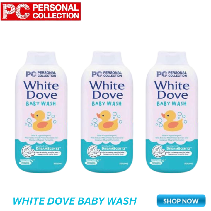 PERSONAL COLLECTION WHITE DOVE BABY WASH (3BOTTLES) 200ml Lazada PH
