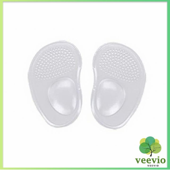veevio-ซิลิโคนเจลใส-สําหรับใส่รองเท้า-1คู่-นวดฝ่าเท้าของคุณ-ลดการปวดเมื่อย-shoes-insole