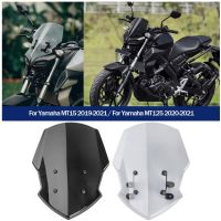 Allotmark MT15 Motorcycle Windscreen Windshield Flyscreen Wind Deflector Pare-brise for Yamaha MT-15 MT 15 Accessories 2018 2019 2020 2021 MT15(not fit 2022!!!!!)