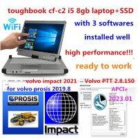 ◑ cf-c2 i5 cpu 8G laptop with 2023 Premium Tech Tool 2.8.150 For VOLVO VOCOM 2 II Tool Volvo impact 2021 Prosis 2019.08 for Volvo