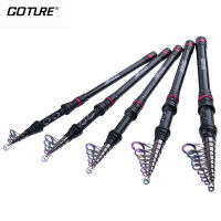 Goture AQUILA 1.8-3.6เมตรป้อนด้วยกล้องโทรทรรศน์เบ็ดตกปลา Carbon ไฟเบอร์รอกก้านหมุน Joran Pancing Laut ปลาเทราท์เบ็ดตกปลาพกพา