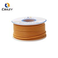 Cbasy 18awg ซิลิโคนแบบยืดหยุ่น15ม. ลวดซิลิโคนกระป๋องสายเคเบิลทองแดงควั่น10สีให้เลือกการเชื่อมต่อสายไฟ