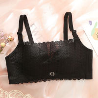 Soft Gathered No Steel Ring Sexy Breathable Girl Underwear Thin Lace Small Chest Simple Tube Top Wrapped Chest Comfort