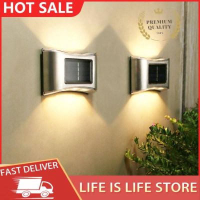 Solar Garden Lamp Outdoor Garden Decoration Wall Aisle Sun Table Lamp Waterproof Up And Down Luminous WallWashing Lamp Wall Lamp