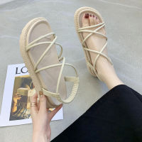 2021 Flat Sandals Women Shoes Gladiator Open Toe Non-slip Soft Sandals Female Casual Roman Sandals Womens Platform Beach Shoes