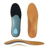 Unisex หนัง Orthotic เท้าแบนรองเท้า Insoles สูงสนับสนุน Orthopedic Pad สำหรับแก้ไข OX ขาสุขภาพ Foot Care-Giers