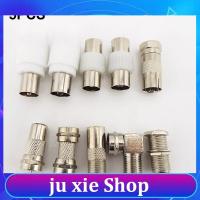 JuXie store TV RF F Type Female Male Plug Adapter Connector Socket to RF Coax Adapter Terminal Converter video For Aerial CCTV